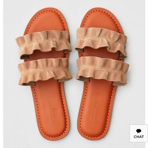 Suede Slide sandals